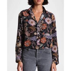 NEW CISSA the lady shirt in midnight floral